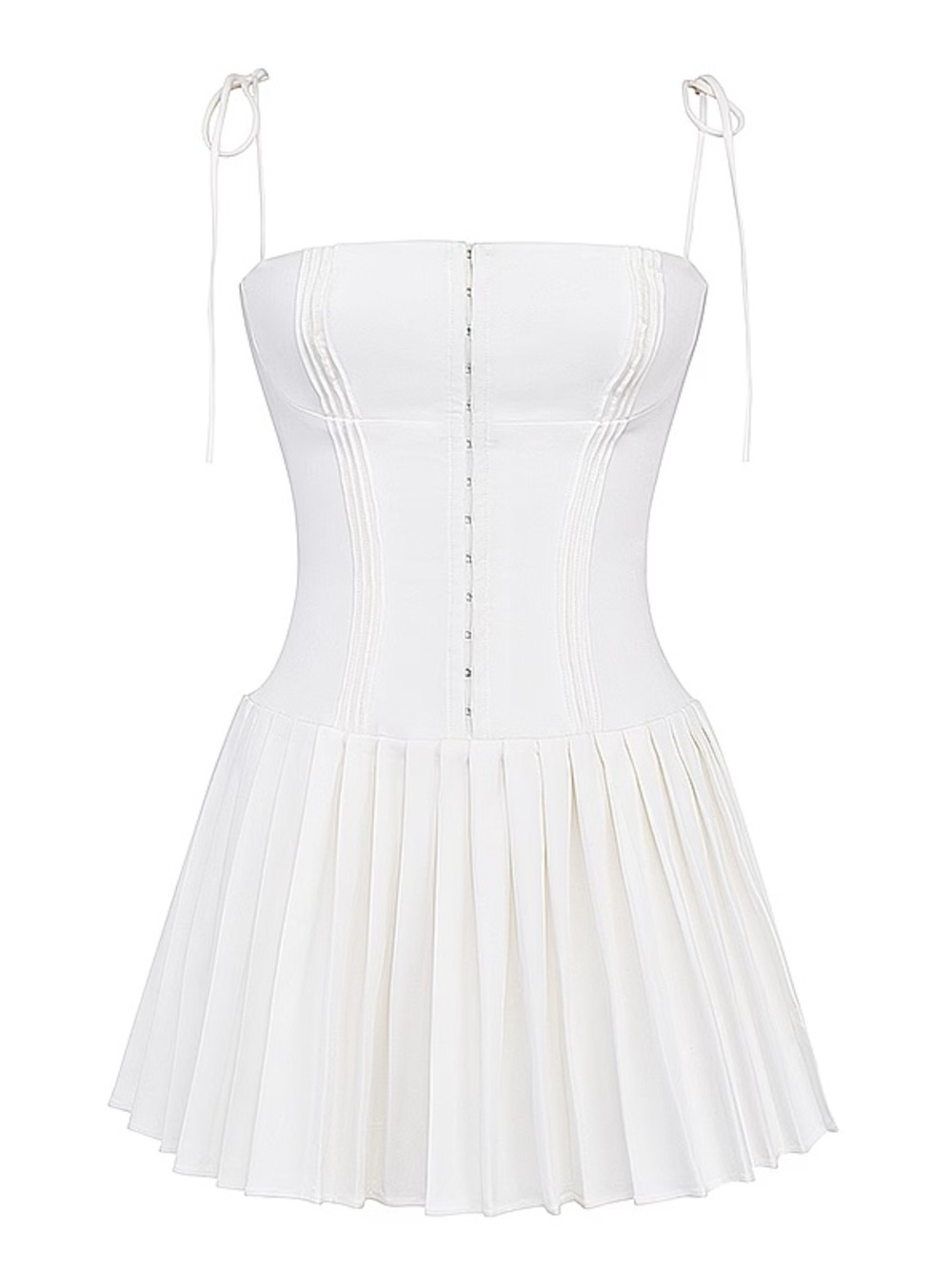 Marcie Dress in White - Picture 2 of 9